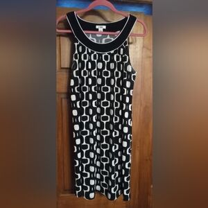 Cato Black and White Patterned Mini Dress